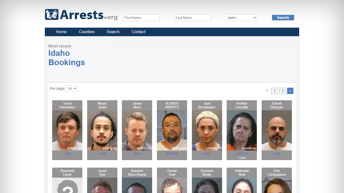 Idaho Arrests and Inmate Search